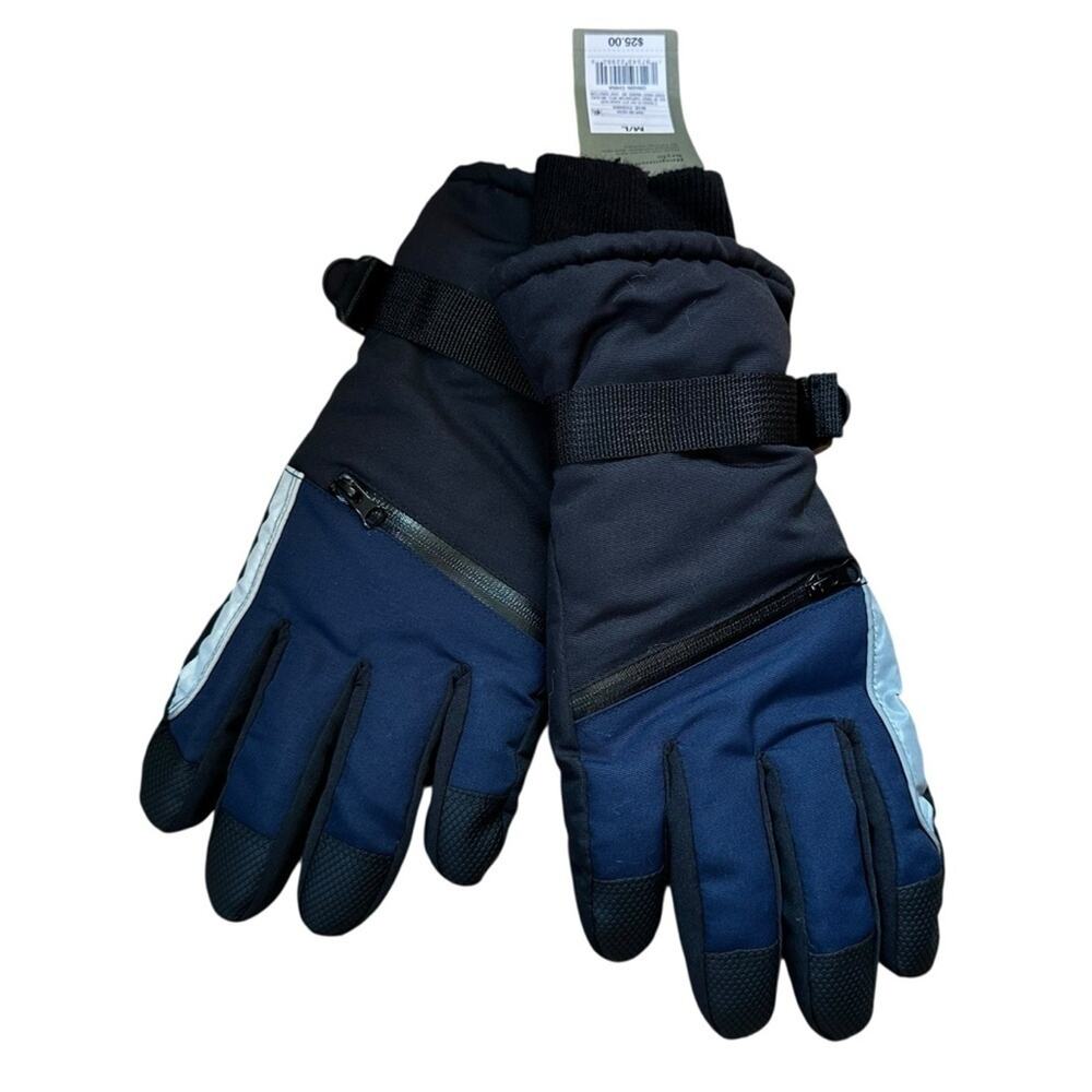 NWT Goodfellow Navy Black Insulated Gloves Men’s M/L